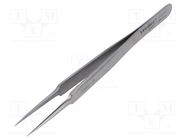 Tweezers; 110mm; for precision works; Blades: narrowed WELLER