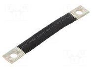 Braids; insulated earthing tape; 16mm2; Ø1: 9mm; Ø2: 9mm; 120A; IKT CONNECT