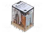 Relay: electromagnetic; 3PDT; 110VAC; 10A/250VAC; socket; 55.33 FINDER