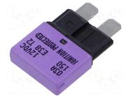 Fuse: thermal; 3A; 12VDC; automotive; 20.5mm; E38 GLOSO