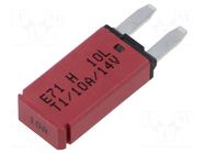 Fuse: thermal; 10A; 14VDC; automotive; 12.45mm; E71 GLOSO