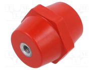 Support insulator; L: 50mm; Ø: 35mm; 2kV; UL94V-0; Thread len: 17mm BM GROUP