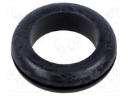 Grommet; Ømount.hole: 40mm; Øhole: 31mm; black; -40÷125°C; EPDM ESSENTRA