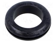 Grommet; Ømount.hole: 40mm; Øhole: 31mm; black; -40÷125°C; EPDM ESSENTRA