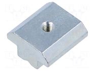 Nut; for profiles; Width of the groove: 10mm; steel; zinc; T-slot FATH