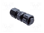 Connector: circular; plug; size B; female; PIN: 4; bayonet; 5A; IP67 AMPHENOL LTW