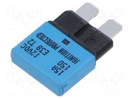 Fuse: thermal; 15A; 12VDC; automotive; 20.5mm; E38 GLOSO