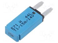 Fuse: thermal; 15A; 14VDC; automotive; 12.45mm; E71 GLOSO