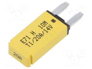 Fuse: thermal; 20A; 14VDC; automotive; 12.45mm; E71 GLOSO