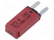 Fuse: thermal; 10A; 14VDC; automotive; 12.45mm; E72 GLOSO
