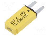 Fuse: thermal; 20A; 14VDC; automotive; 12.45mm; E72 GLOSO