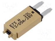 Fuse: thermal; 5A; 28VDC; automotive; 12.45mm; E73 GLOSO
