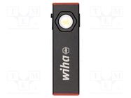 Torch: LED; 60lm,100lm,150lm,500lm,800lm; black; IPX5 WIHA