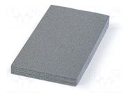 Foam insert; grey; 285x155x20mm KISTENBERG