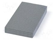 Foam insert; grey; 285x155x30mm KISTENBERG