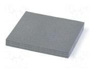 Foam insert; grey; 305x285x30mm KISTENBERG