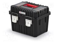 Box; Kind of container: tool case; black; polymer; HEAVY; 25kg KISTENBERG