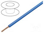 Wire; SiF; 1x0.25mm2; stranded; Cu; silicone; blue; -50÷180°C SYNFLEX