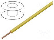 Wire; SiF; 1x0.75mm2; stranded; Cu; silicone; yellow; -50÷180°C SYNFLEX