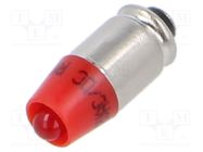 LED lamp; red; S5,7s; 12VDC; 12VAC; No.of diodes: 1 EAO