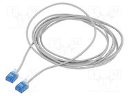 Patch cord; U/FTP; 6a; stranded; Cu; LSZH; grey; 1m; 32AWG; -20÷75°C Goobay