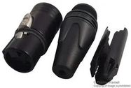 SOCKET, XLR, BLACK, 4POLE