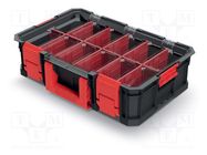 Container: cuvette; with partitions; black; 517x331x134mm; 20kg KISTENBERG