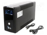 Power supply: UPS; 360W; 600VA; Uin: 162÷295V; 90x305x165mm; 7Ah IPS