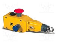 Safety switch: rope; NC x2 + NO; ER6022; -25÷80°C; IP67; yellow OMRON