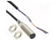 Sensor: inductive; OUT: PNP / NO; 0÷4mm; 10÷30VDC; M12; 5m; IP67 OMRON