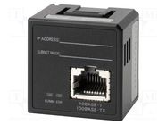 Module: extension; RJ45; Ethernet; Number of ports: 1 OMRON