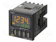 Timer; Range: 0,01s÷9999h; SPST-NO; 24VAC; 12÷24VDC; on panel; H5CX OMRON