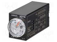 Timer; 0,1s÷10min; 4PDT; 250VAC/3A; 125VDC; H3YN-B; socket; PIN: 14 OMRON