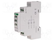 Module: voltage indicator; 3x230VAC; IP20; for DIN rail mounting F&F