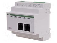 CAN; for DIN rail mounting; 230VAC; IP20; F&Home; 0÷45°C; RJ45 F&F