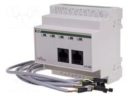 Temperature sensor module; CAN; for DIN rail mounting; 24VDC F&F