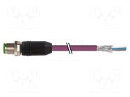 Connecting cable; male; 7000; IP67; 60VAC; 60VDC; 4A; 20m; PIN: 5 MURRELEKTRONIK