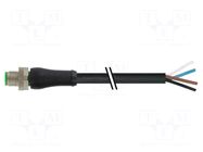 Cable: for sensors/automation; M12; PIN: 4; straight; 7.5m; plug MURRELEKTRONIK