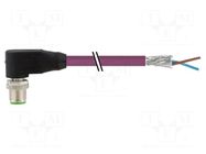 Connecting cable; male; 7000; IP67; 60VAC; 60VDC; 4A; 20m; PIN: 2 MURRELEKTRONIK