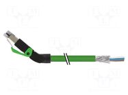 Patch cord; wires,RJ45 up angled plug; 5e; stranded; Cu; PUR; 1.5m MURRELEKTRONIK