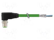 Connecting cable; male; 7000; IP67; 50VAC; 50VDC; 0.5A; 20m; PIN: 8 MURRELEKTRONIK