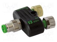 T adapter; M8 male 4pin,M8 female 3pin x2; IP67; 4A; 30VDC; 30VAC MURR ELEKTRONIK