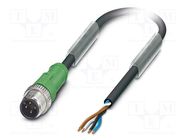 Connection lead; M12; PIN: 4; straight; 1.5m; plug; 250VAC; 4A; SAC PHOENIX CONTACT