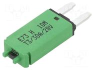 Fuse: thermal; 30A; 28VDC; automotive; 12.45mm; E73 GLOSO