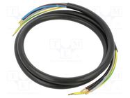 Wire; H05VV-F,OWY; 5G2.5mm2; round; stranded; Cu; PVC; black; 1.5m SIMECH