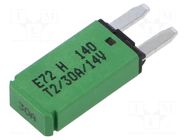 Fuse: thermal; 30A; 14VDC; automotive; 12.45mm; E72 GLOSO