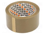 Packing tapes; L: 66m; Width: 48mm; brown SOLID TOOLS