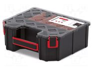 Container: collective; with partitions; black; high; TAGER CARBO KISTENBERG