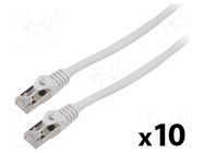 Patch cord; F/UTP; Cat: 6; RJ45 plug,both sides; stranded; CCA; 2m LANBERG