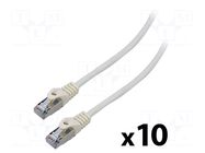 Patch cord; RJ45 plug,both sides; F/UTP; 6; stranded; CCA; 3m; PVC LANBERG
